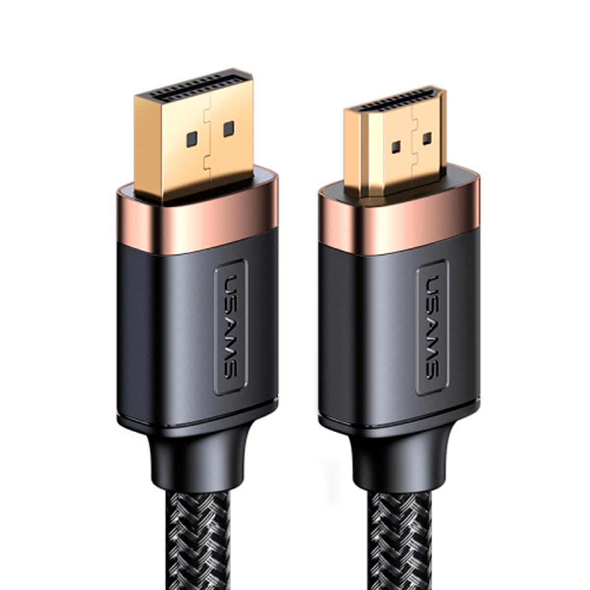 Cable Hdmi Usams Sj530 Trenzado 4k Hd 2 Metros Negro