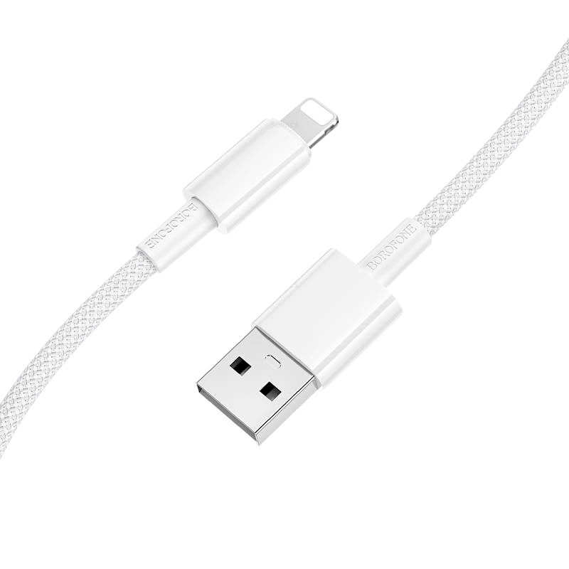 Cable Usb Para Lightning Borofone Bx117 1 Metro Blanco