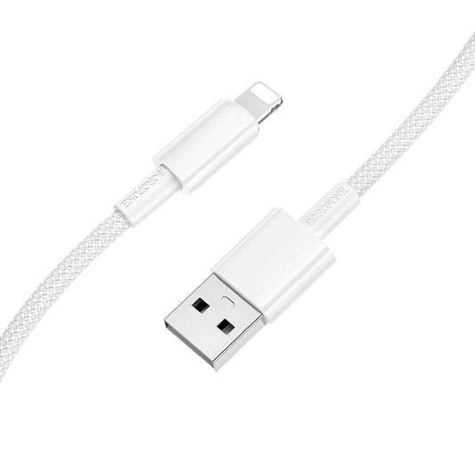 Cable Usb Para Lightning Borofone Bx117 1 Metro Blanco