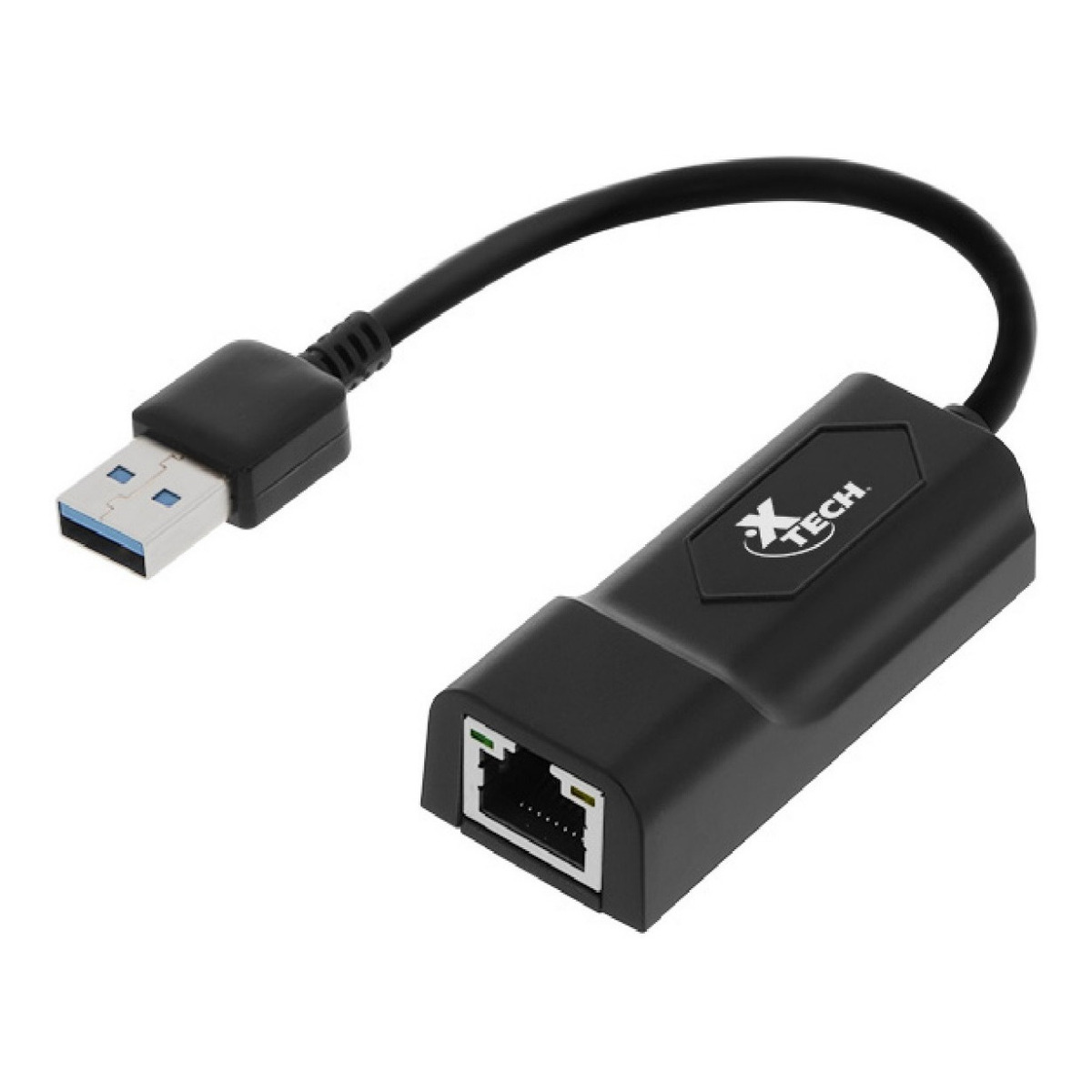Adaptador Usb 3.0 A Lan Rj45 Gigabit Ethernet Xtech- 373 Negro