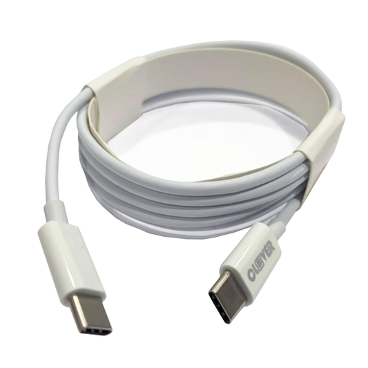 Cable Tipo C a Tipo C Clover 1.2 Metros Blanco