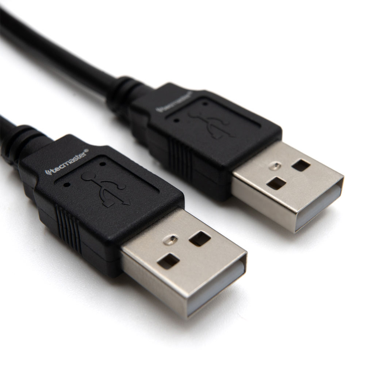 Cable Extensor Tecmaster Usb 2.0 Macho a Macho 1,8 Metros Negro