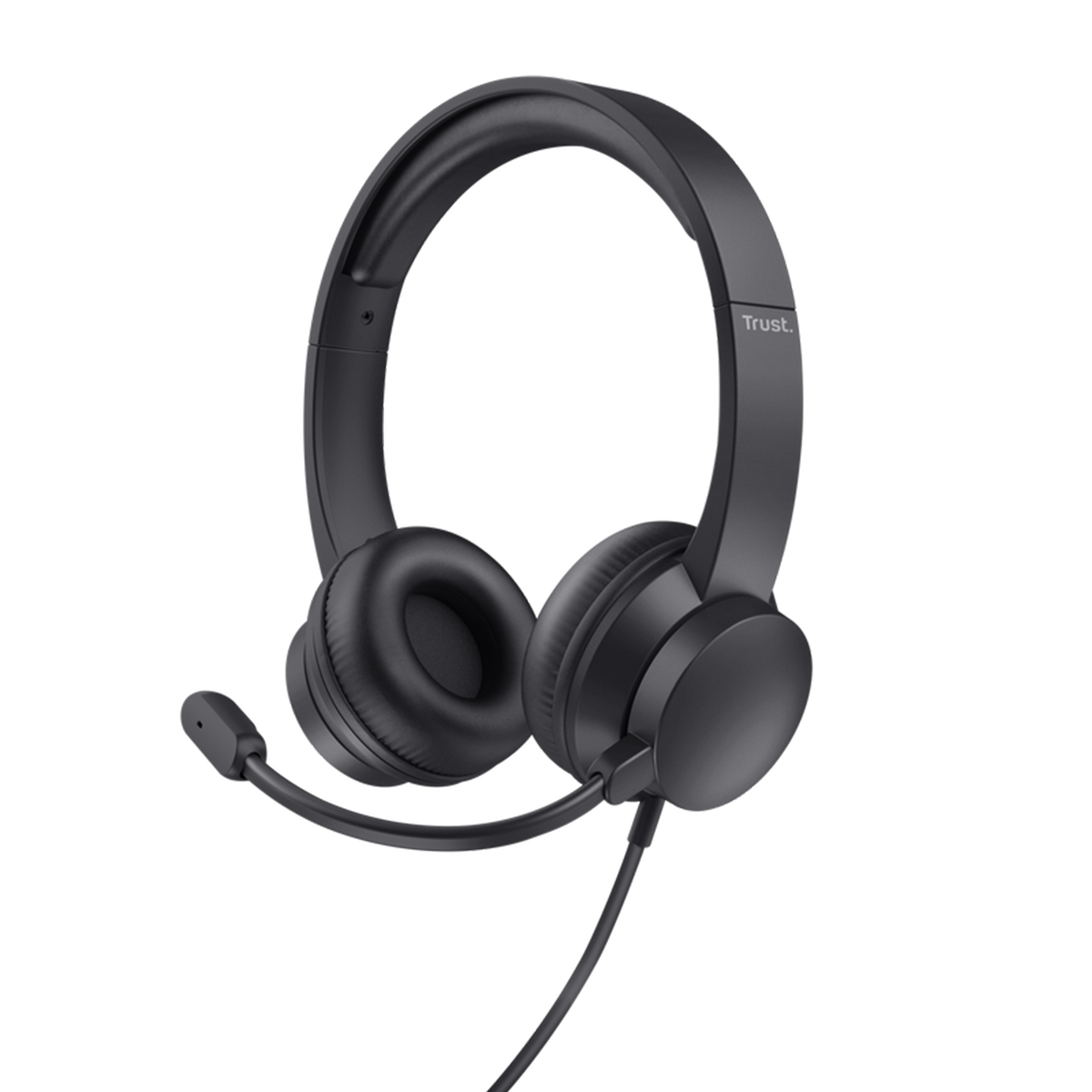 Audífonos Trust Ayda Para Pc Conexion 3.5mm Negro