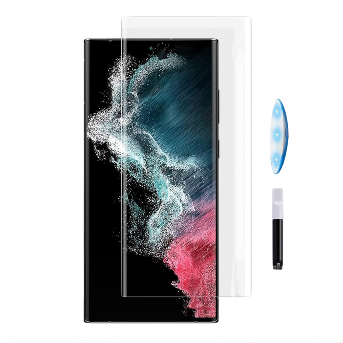 Vidrio Templado Completo 3d Uv Para Samsung Note 20