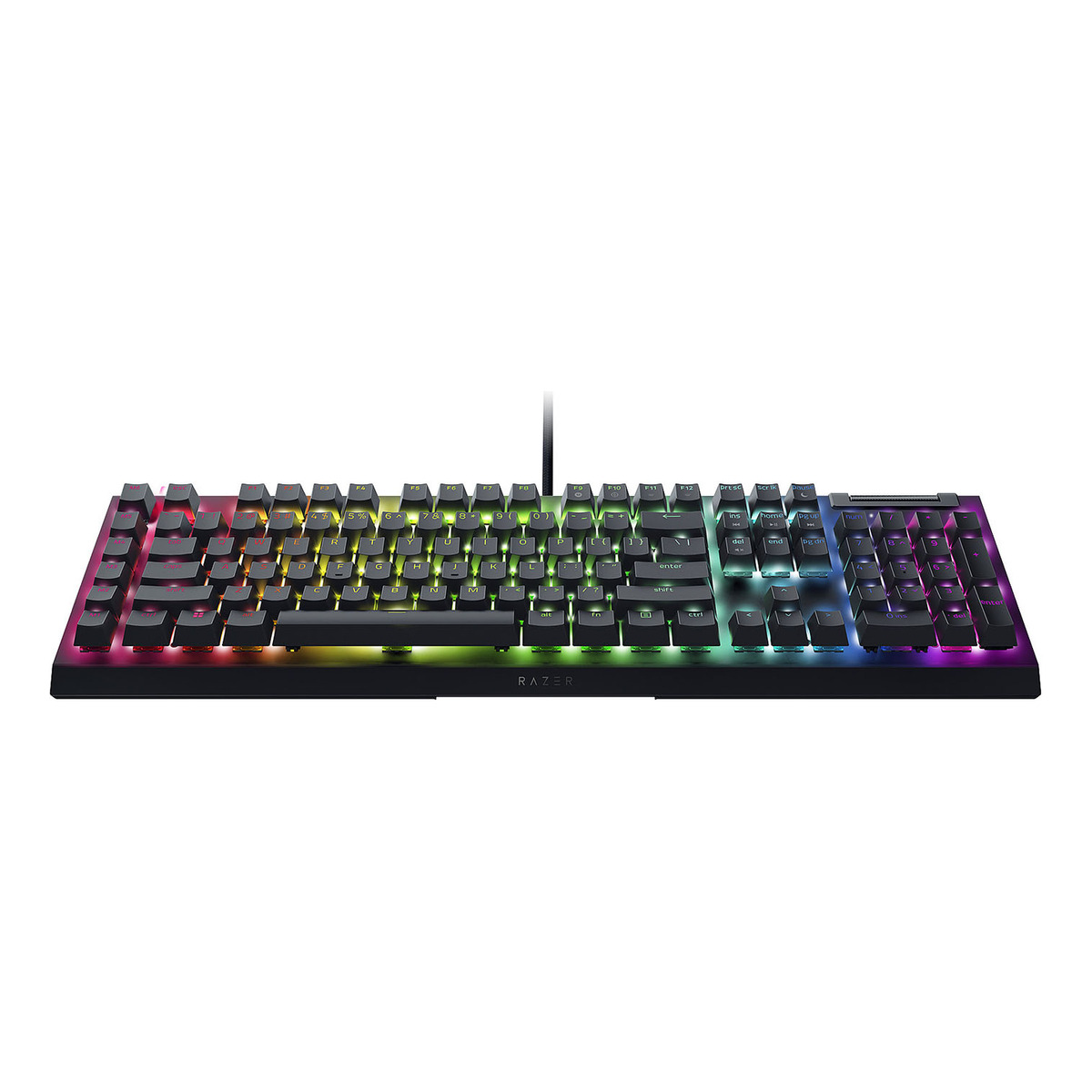 Teclado Gamer Razer Mecanico Blackwidow V4 X Switch Yellow Idioma Español