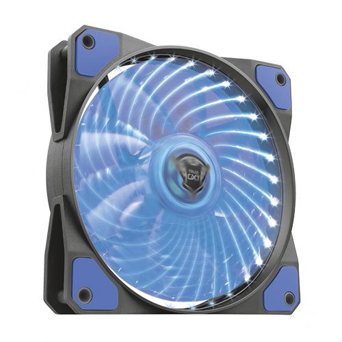 Ventilador Led Illuminated Silent Gxt 762r Azul Trust