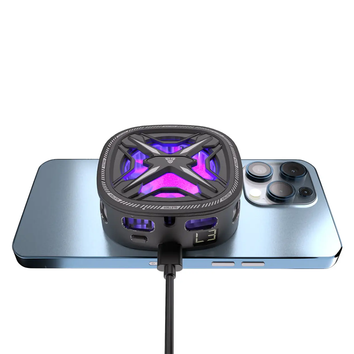 Soporte Enfriador Smartphone Fantech Pcm10 Gletser Max Negro