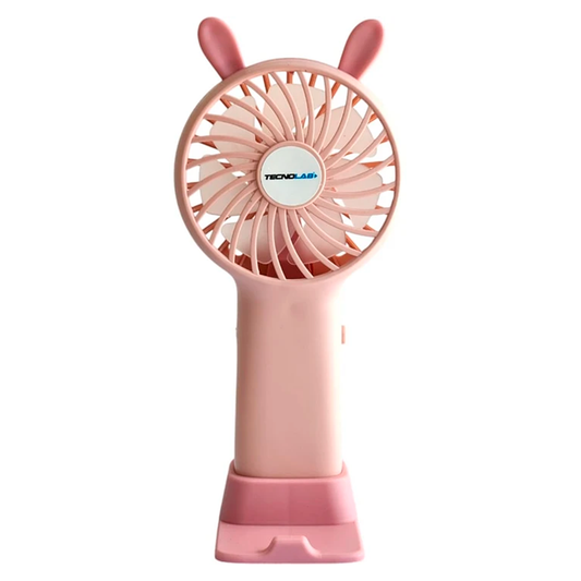 Mini Ventilador De Mano Tecnolab Portatil TL672 Rosa