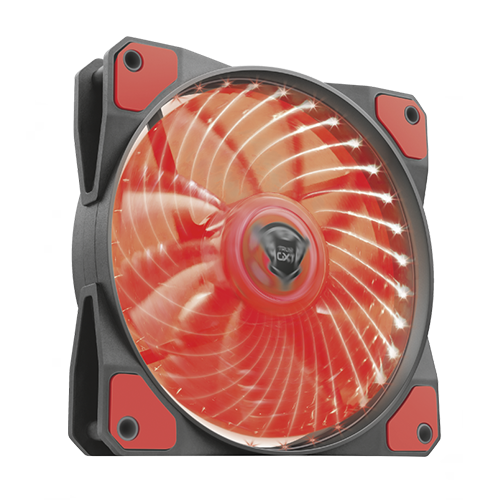 Ventilador Led Illuminated Silent Gxt 762r Rojo Trust