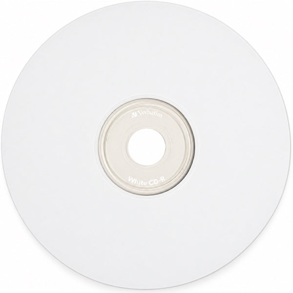 CD-R Verbatim 52x 700MB 80 min Superficie Blanca Torta 100 Unidades