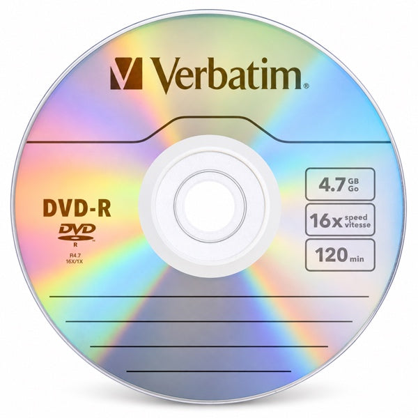 DVD-R Verbatim AZO 16x 4.7GB 120 min Pack 50 Unidades Spindle