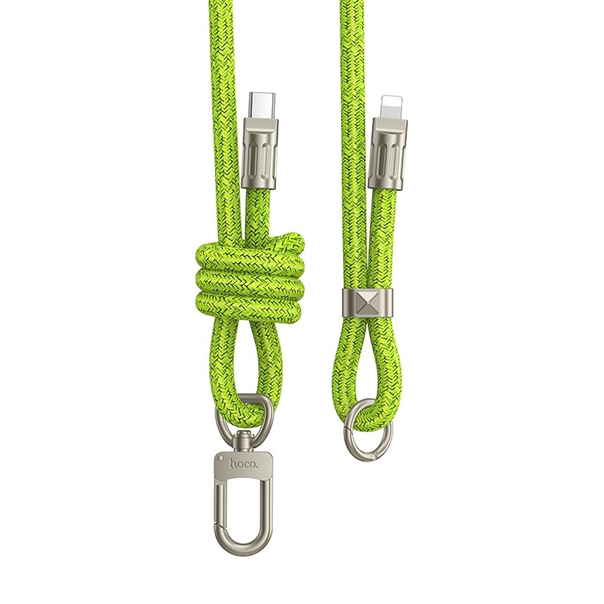 Cable Pulsera De Carga Tipo C a Lightning Hoco Gh7 Verde