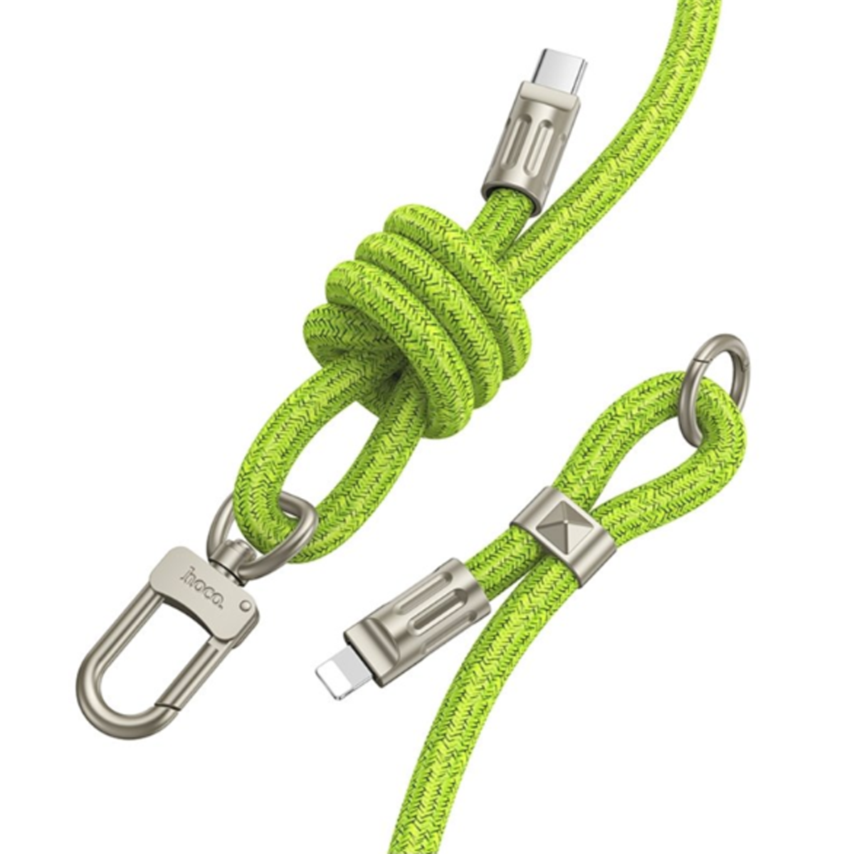 Cable Pulsera De Carga Tipo C a Lightning Hoco Gh7 Verde – imagen 2