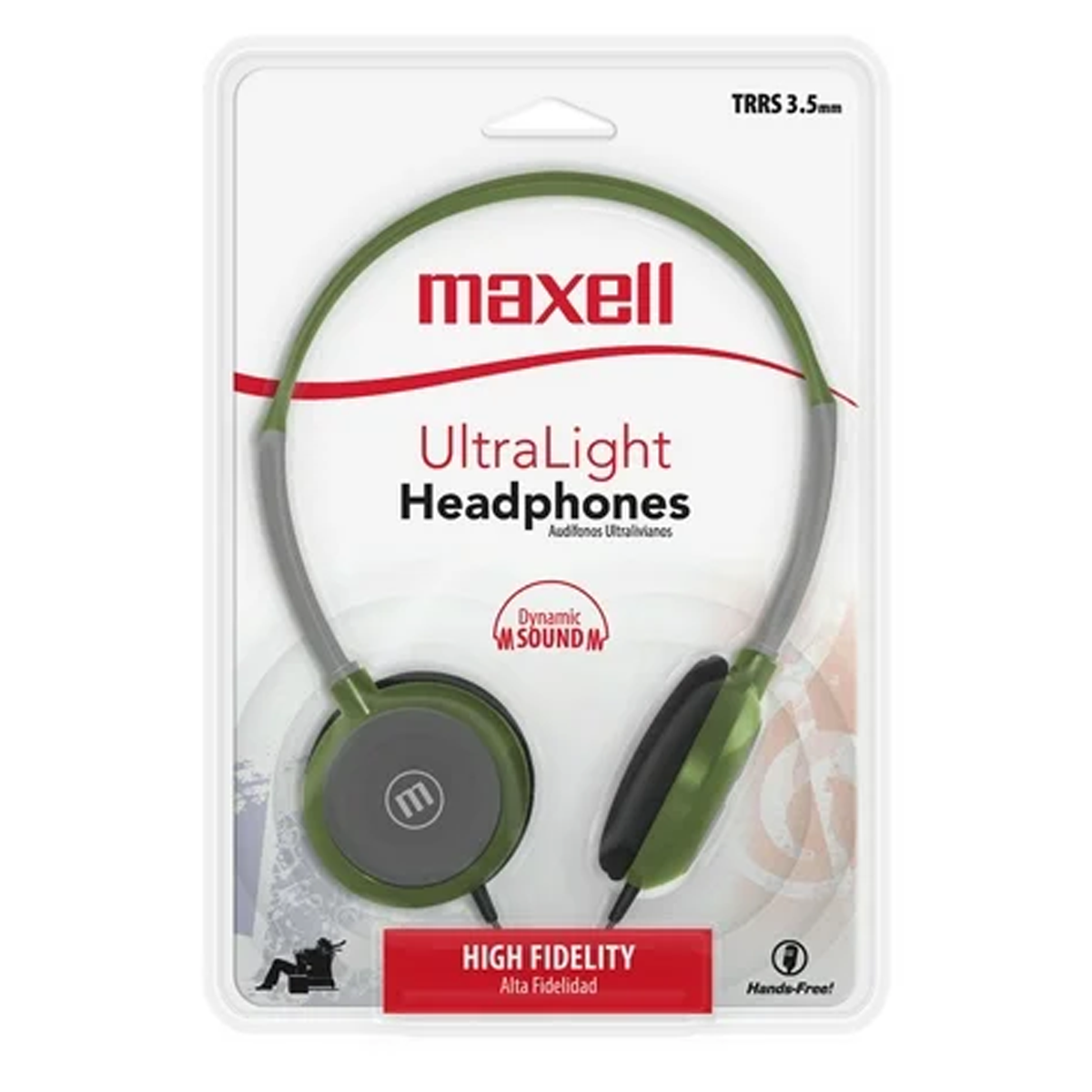 Audífonos Con Cable Maxell Hp-200 Headset Verde – imagen 3
