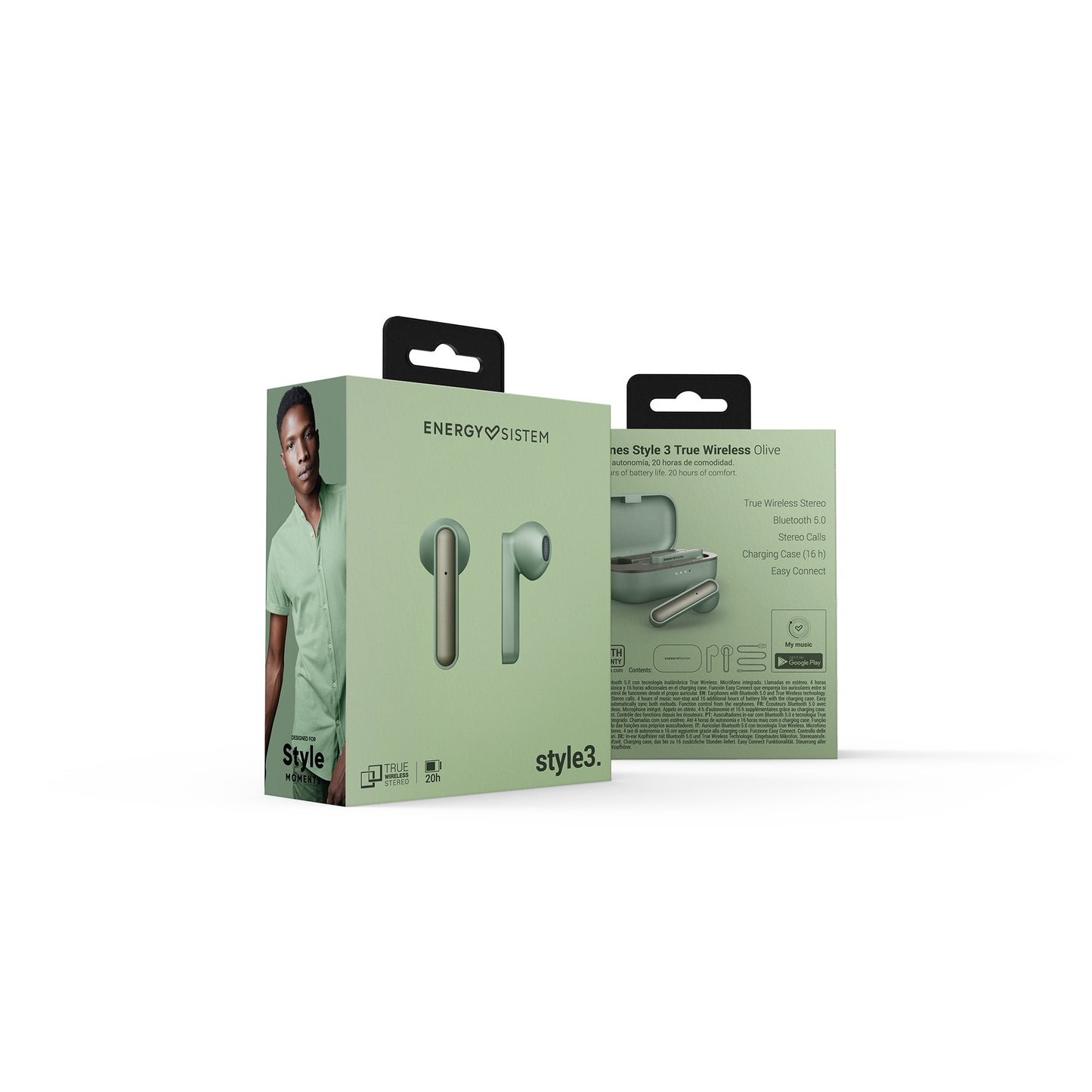 Audifonos Bluetooth Energy Sistem Earphones Style 3 Verde – imagen 6