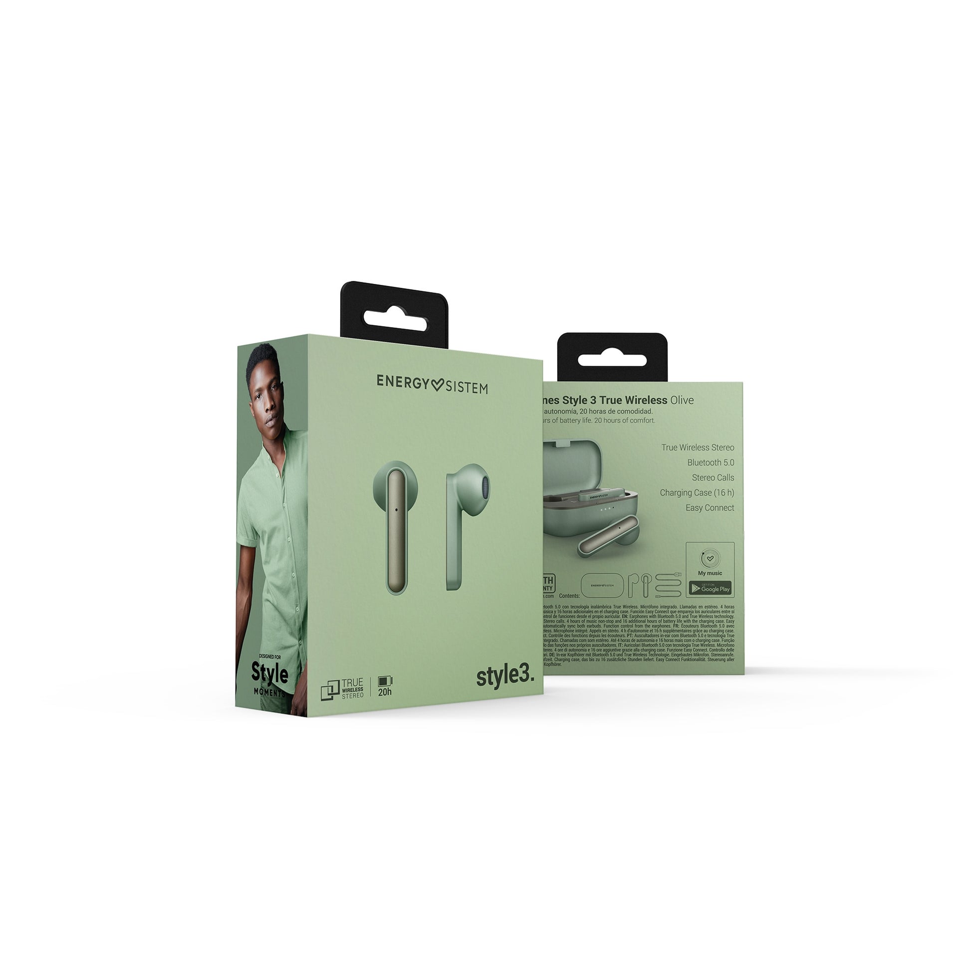 Audifonos Bluetooth Energy Sistem Earphones Style 3 Verde – imagen 6