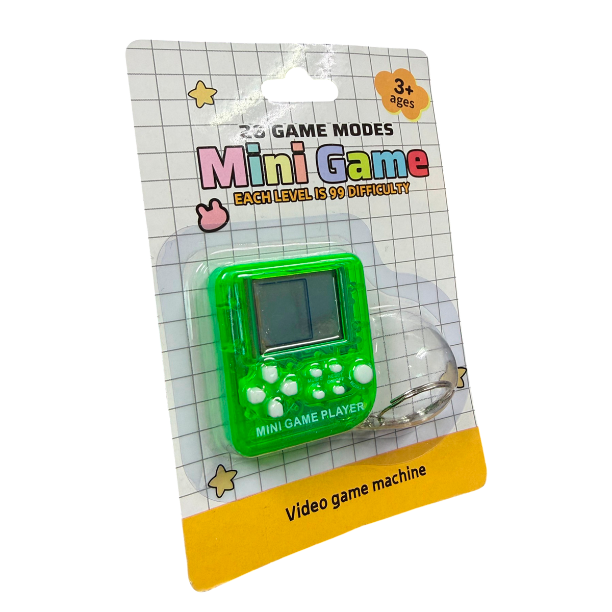 Llavero Gamer MiniGame 26 Juegos Retro Colores
