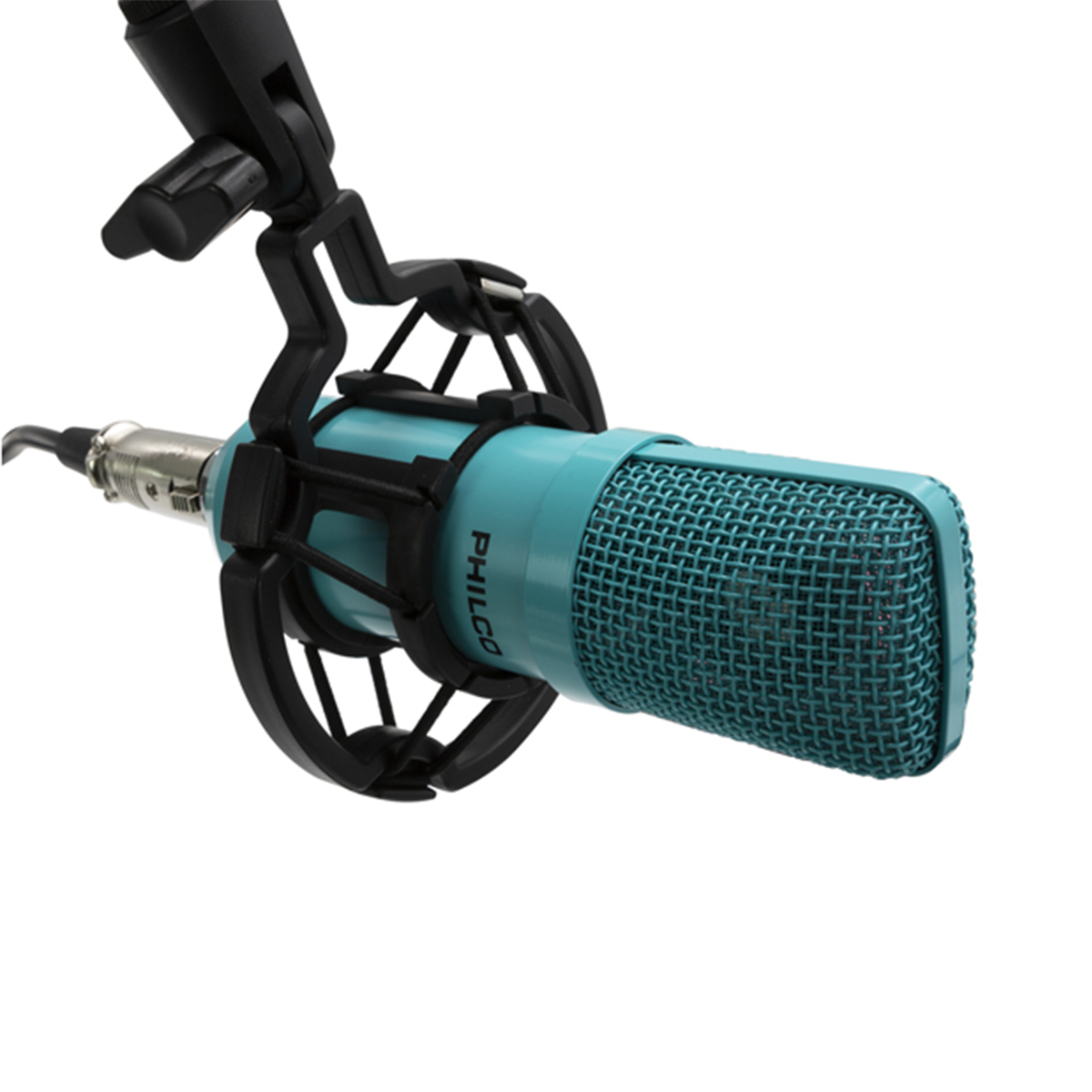 Kit Micrófono Studio Streaming + Antipop + Soporte + Stand Philco Verde
