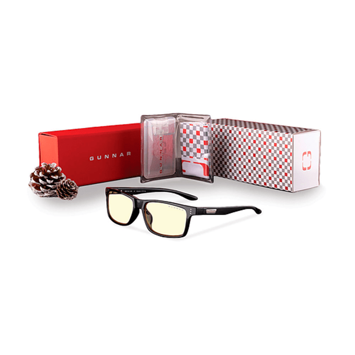 Lentes Gamer Gunnar Vertex Onyx Amber Holiday Bundle
