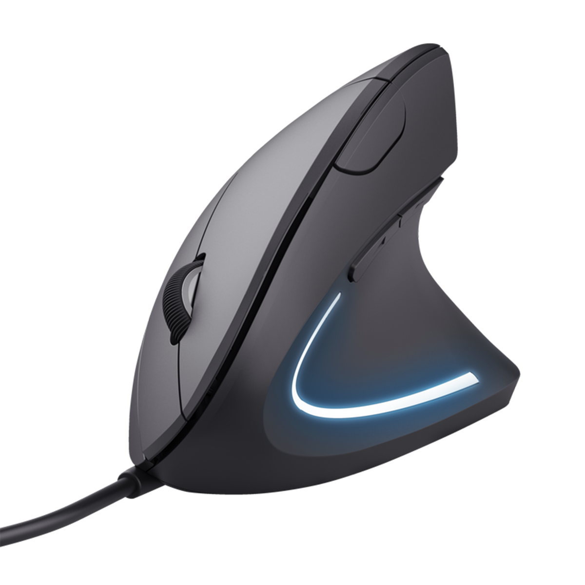 Mouse Trust Ergonomico Verto Vertical Con Cable Negro