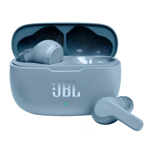 Audifonos Inalámbricos Bluetooth Jbl Vibe 200 Azul
