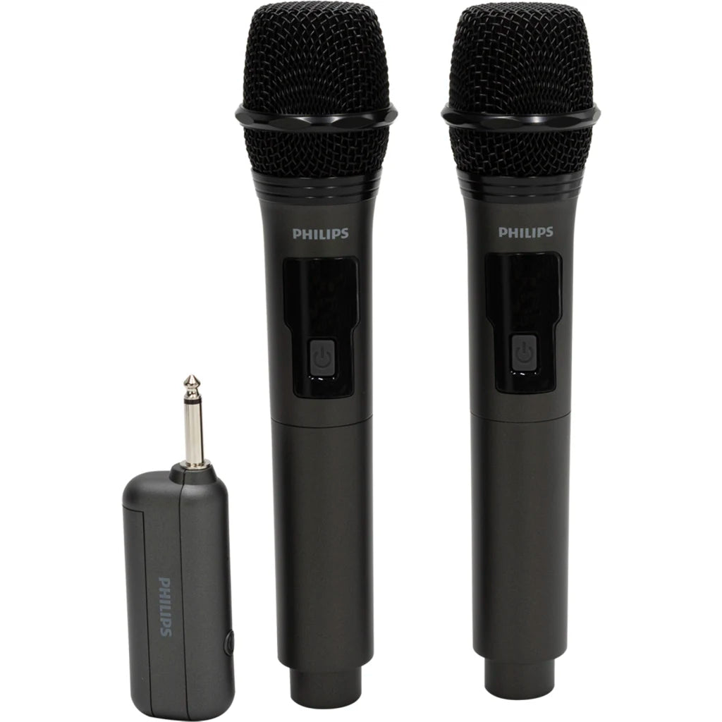 Kit 2 Micrófonos Inalámbricos Recargables Philips DLM3401TP Negro – imagen 3