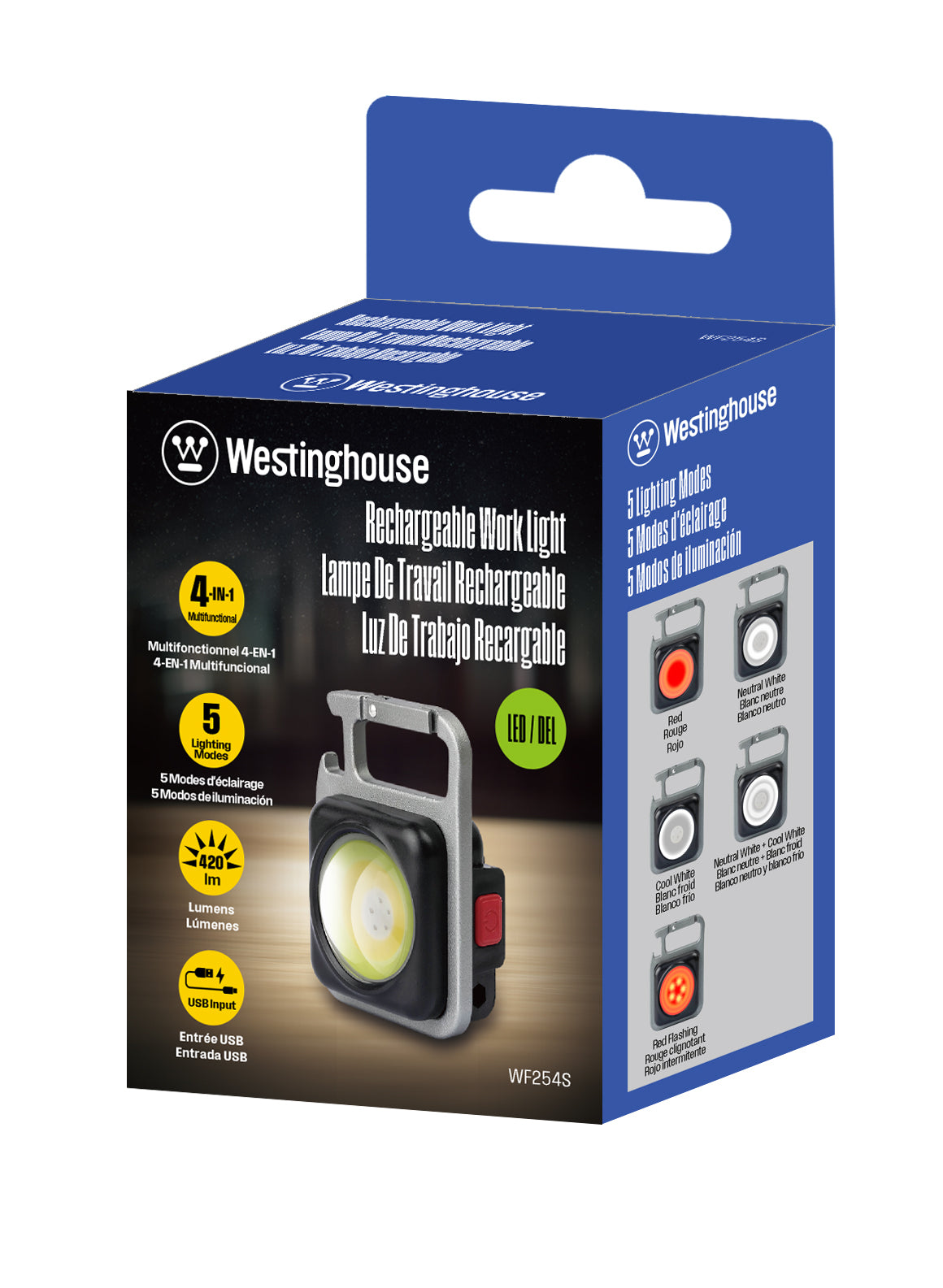 Linterna Mini Westinghouse De Trabajo Recargable 420 Lumenes Negro – imagen 5