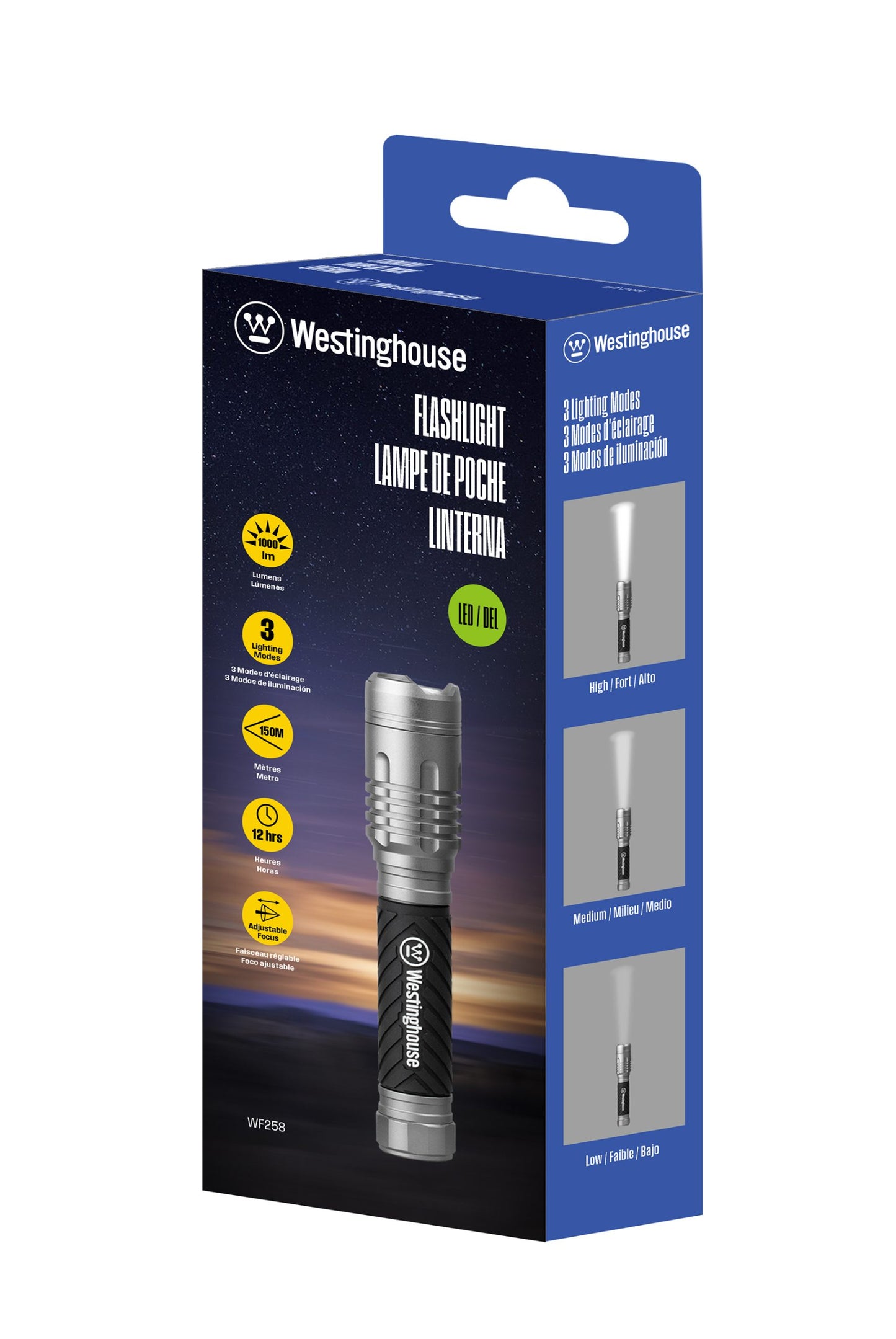 Linterna Westinghouse 1000 Lumenes Gris Negro – imagen 3