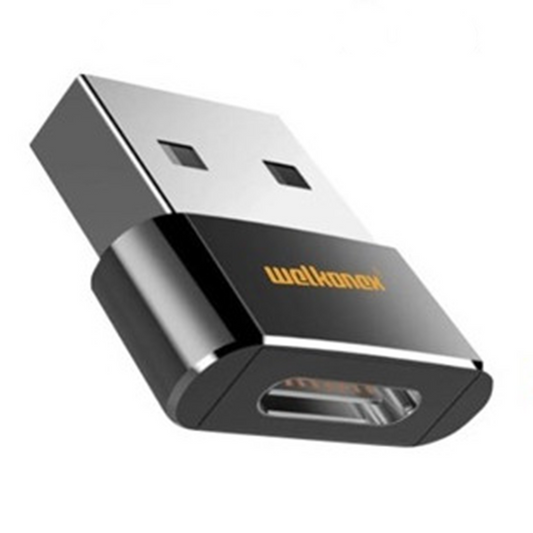 Adaptador Tipo C a Usb Welkonex Negro