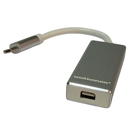 Adaptador Tipo C a Mini Displayport Welkonex Gris