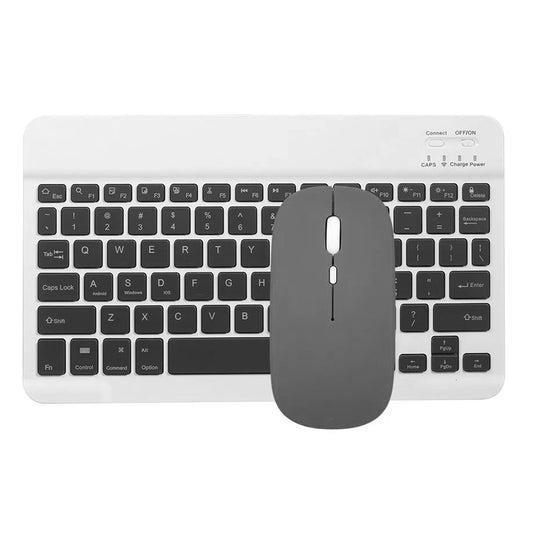 Kit Teclado y Mouse Mini Bluetooth Negro Blanco