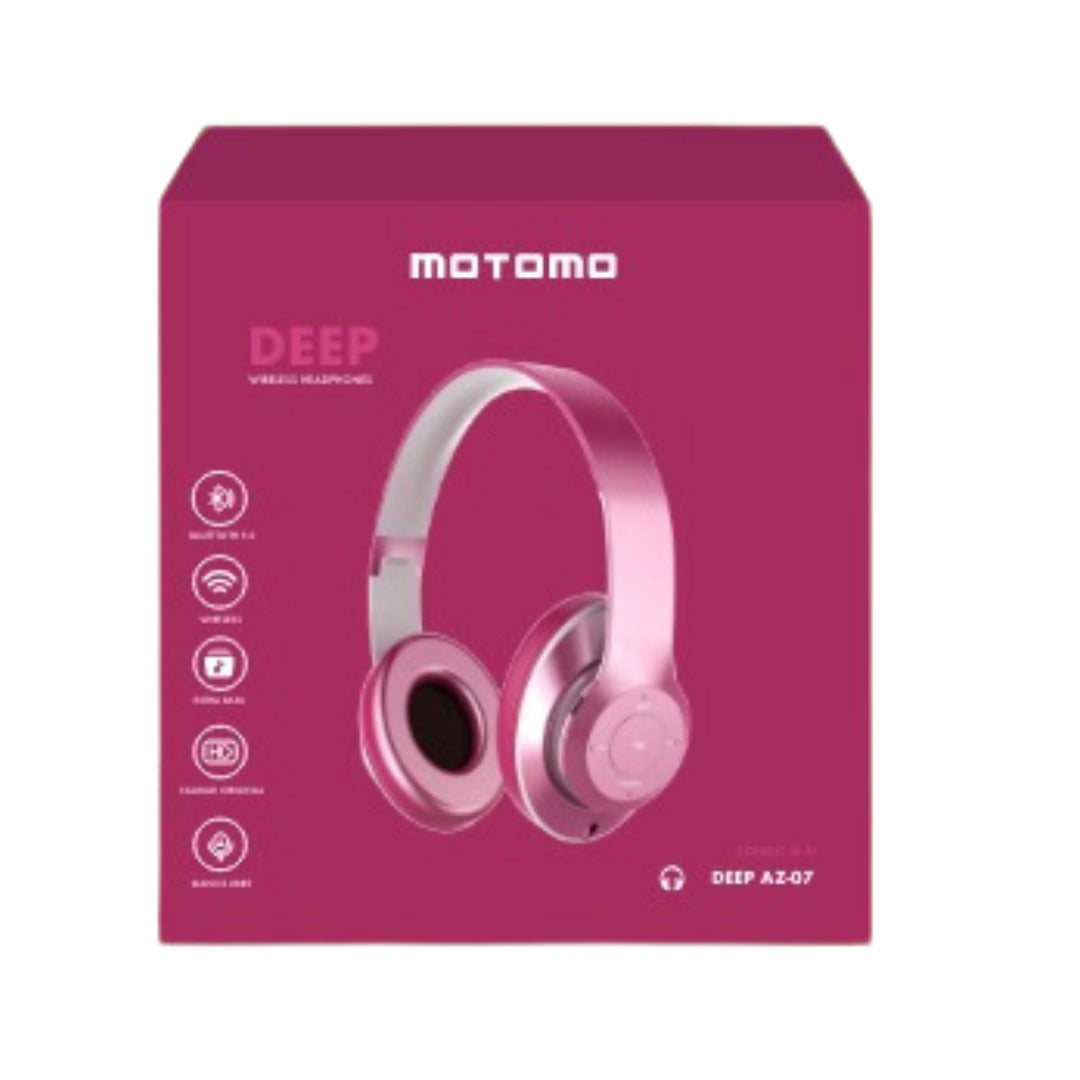Audífonos Bluetooth Motomo Headphone Az07 Deep Azul – imagen 2