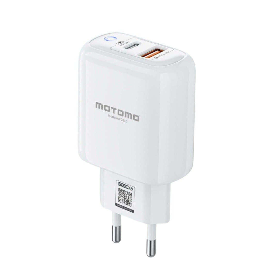Cargador Rápido Motomo Mo-pd010 20w Sin Cable Blanco
