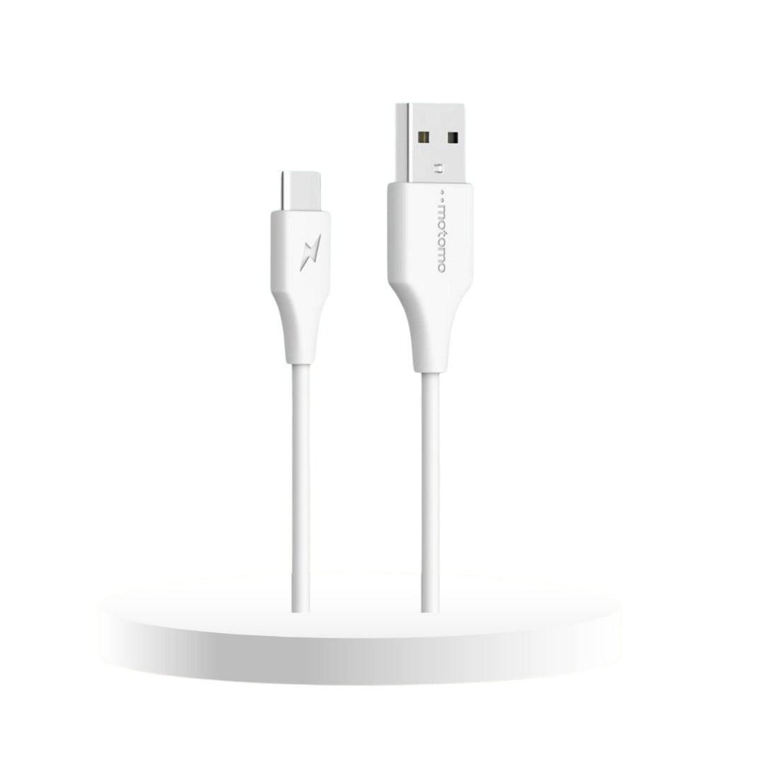Cable Usb Tipo C 3a 1 Metro Motomo Blanco