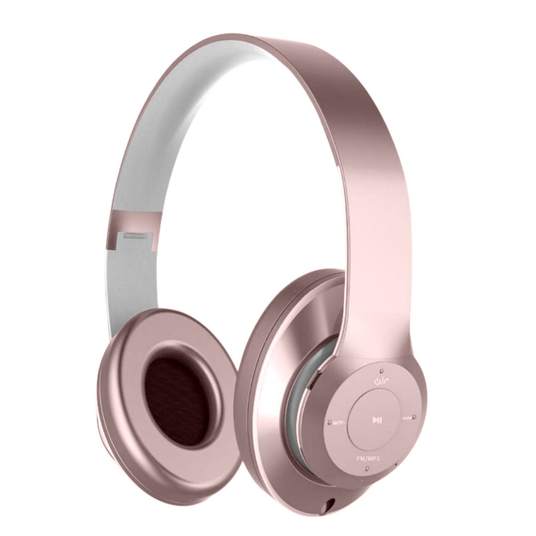 Audífonos Bluetooth Motomo Headphone Az07 Deep Rosado