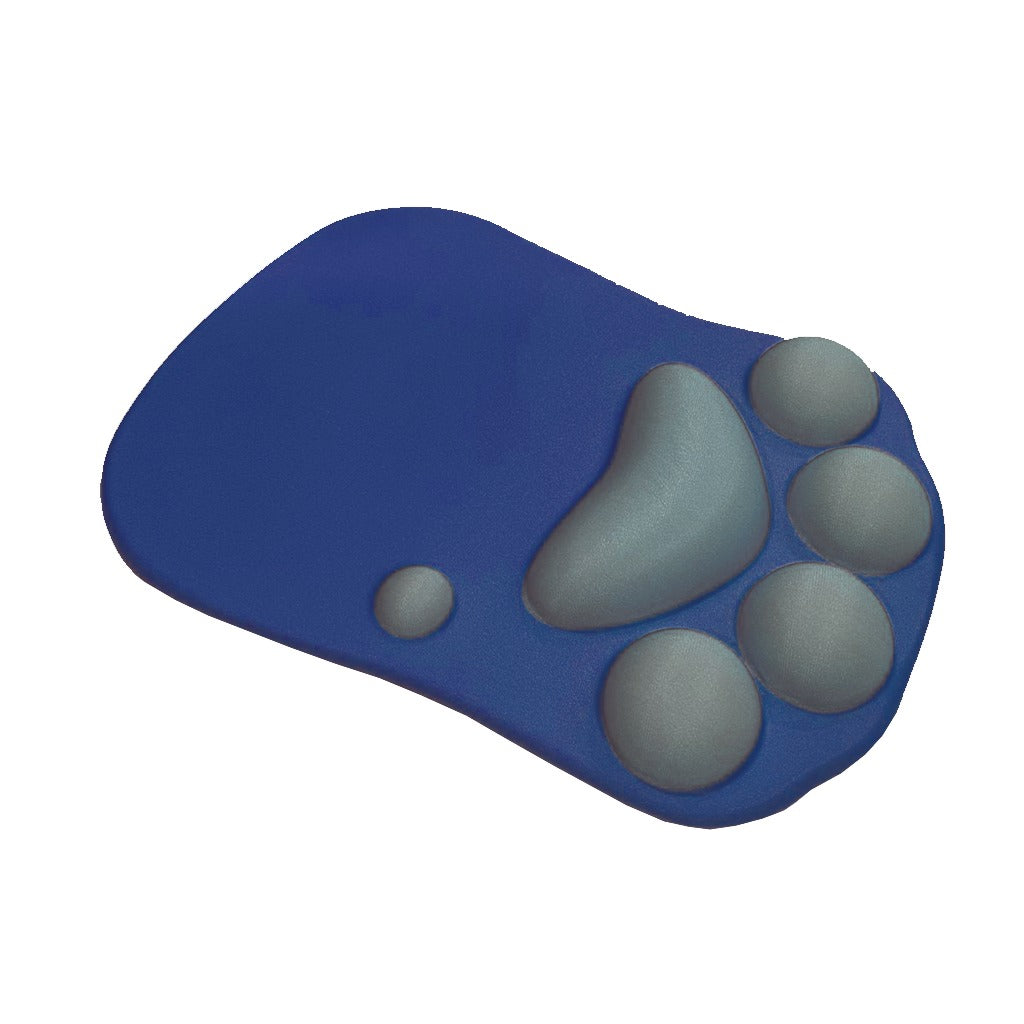 Mousepad Antideslizante Patas De Gato 27x20 Azul Gris