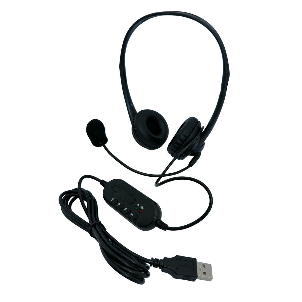 Audifonos Con Cable Call Center Tecmaster Usb TM-100559 Negro – imagen 4