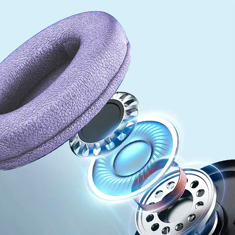 Audífonos Headset Bluetooth Lenyes Lh83 Purpura – imagen 3