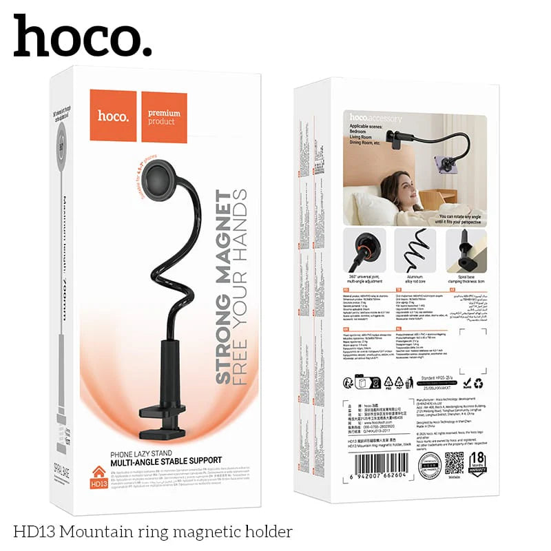 Soporte De Mesa Para Smartphone Hoco Hd13 Negro – imagen 4