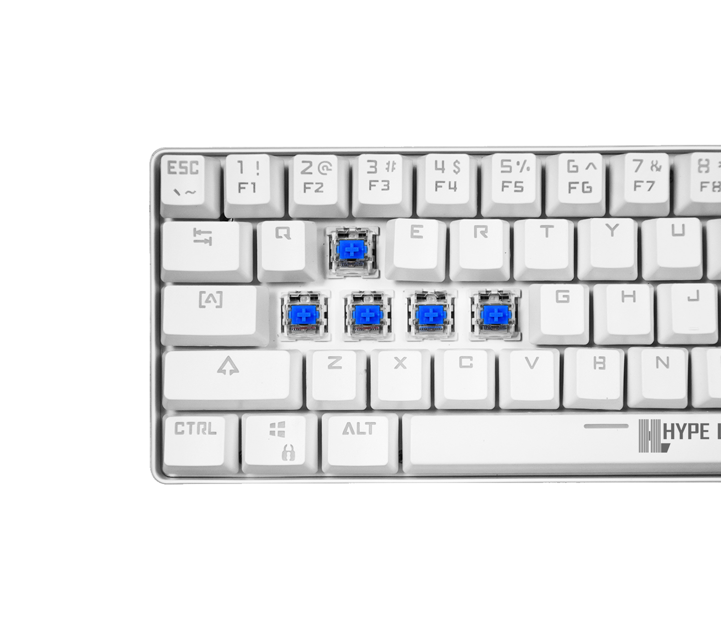 Teclado Gamer Mecanico Rebel Rgb Switch Outemu Blue Blanco – imagen 4