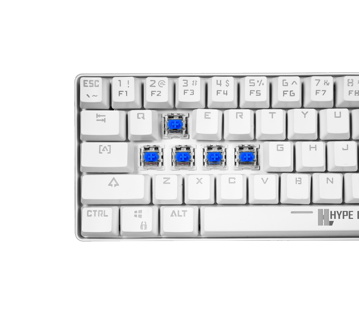 Teclado Gamer Mecanico Rebel Rgb Switch Outemu Blue Blanco – imagen 4