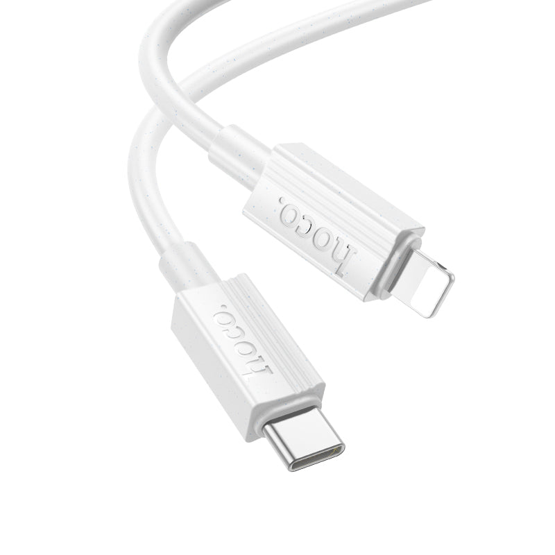 Cable Tipo C a Lightning Hoco X107 Favor Blanco