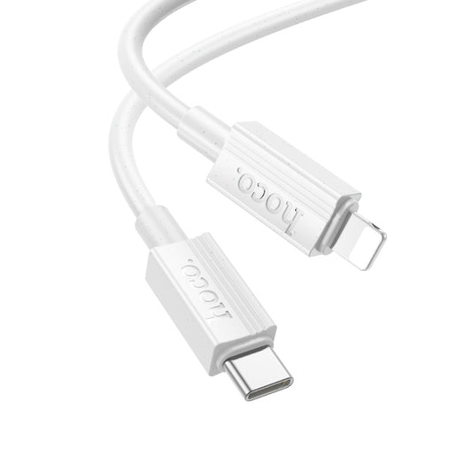 Cable Tipo C a Lightning Hoco X107 Favor Blanco