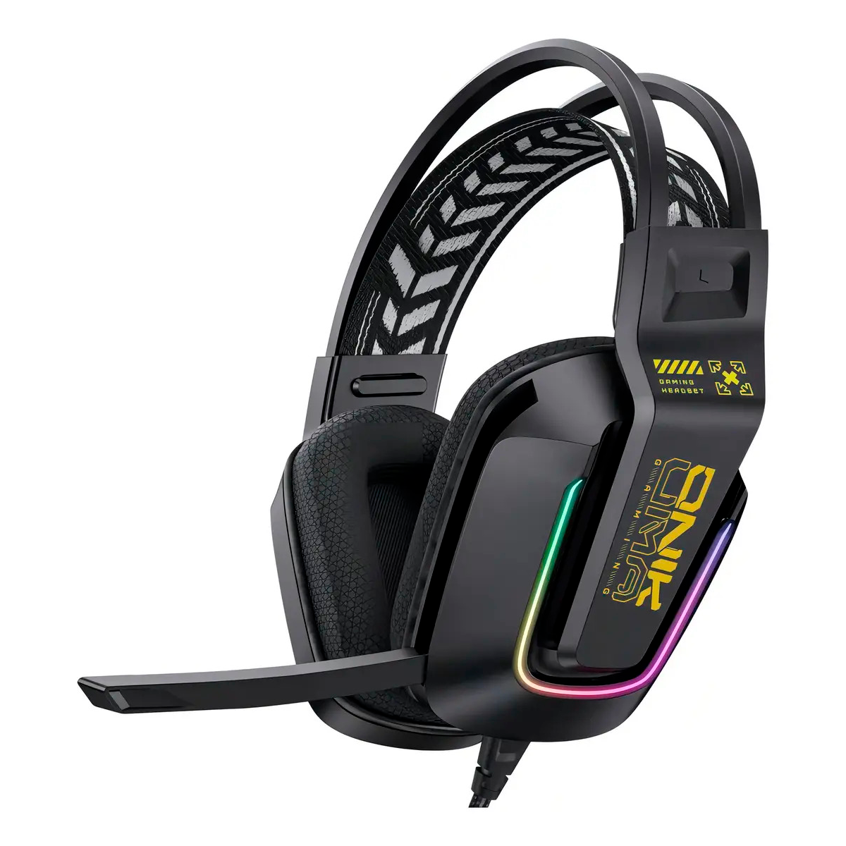 Audifonos Gamer Onikuma X13 Sonido Envolvente Micrófono Rgb Negro