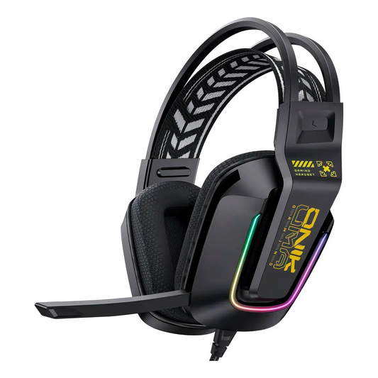 Audifonos Gamer Onikuma X13 Sonido Envolvente Micrófono Rgb Negro