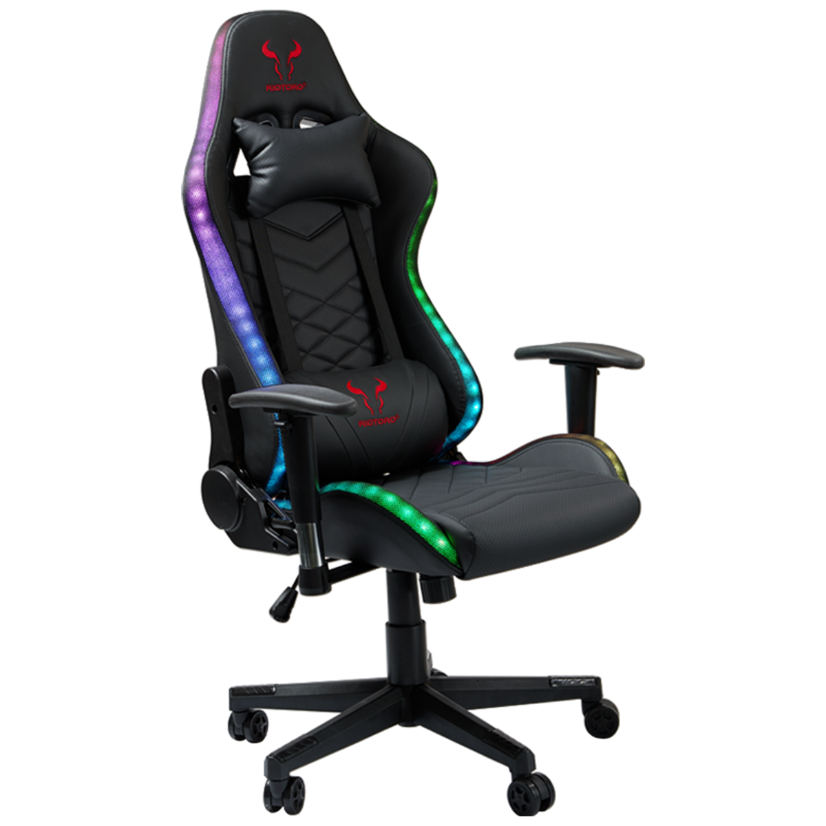 Silla Gamer Riotoro Spitfire X1s Plus Rgb Con Parlantes Bluetooth Negro