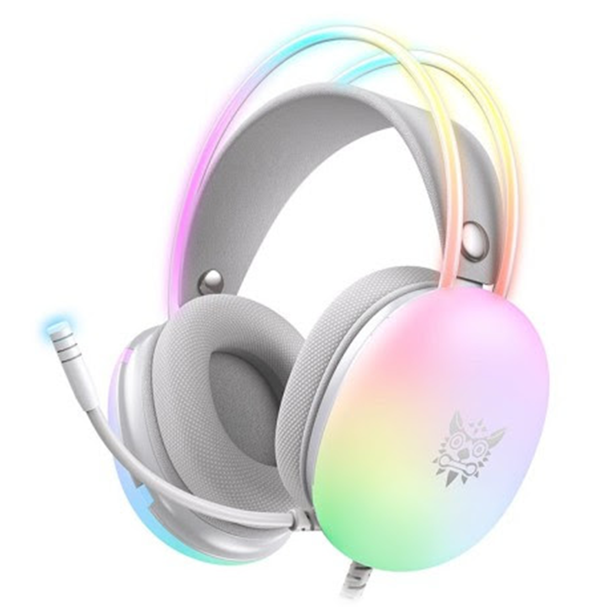 Audifonos Gamer Onikuma X25 Rgb Blanco