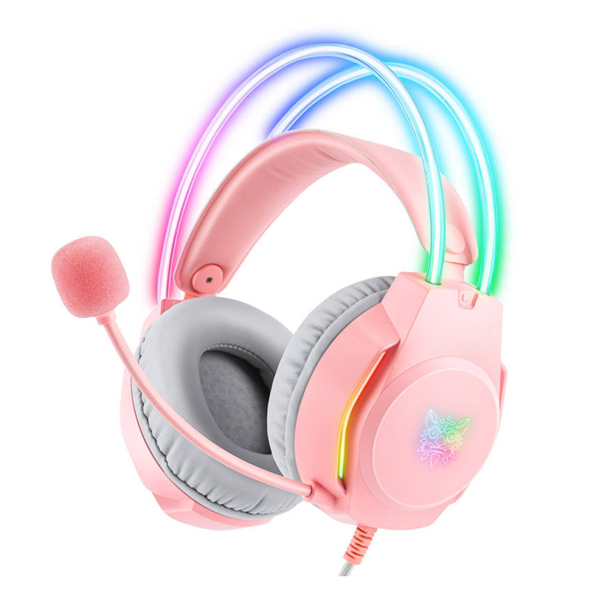 Audifonos Gamer Onikuma X26 Rgb 3.5mm Rosado