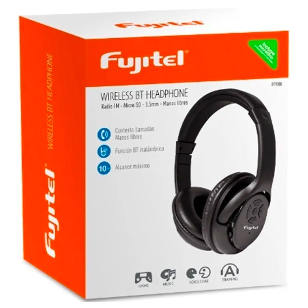Audífonos Bluetooth Fujitel BT70BB Negro – imagen 4