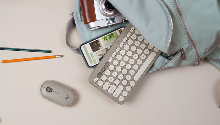 Teclado Multidispositivos Bluetooth Logitech K380 Cafe – imagen 2